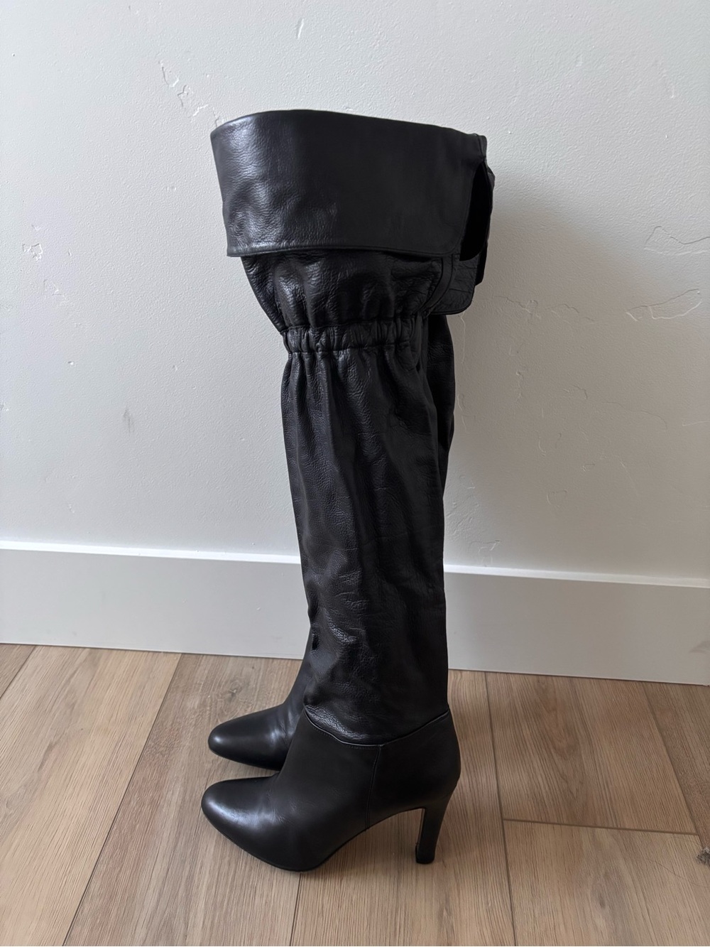 COACH Women's Black Over-the-Knee High Heel Boots 8B